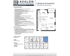 A real estate listing for a 2 bedroom apartment with a floor plan and details.
