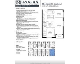 A real estate listing for a 2 bedroom apartment with a floor plan and details.