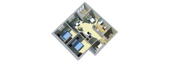 2 Bed 1 Bath