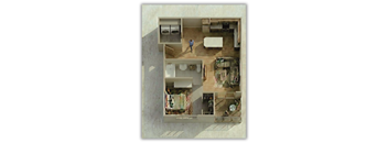 1 Bedroom, 1 Bathroom