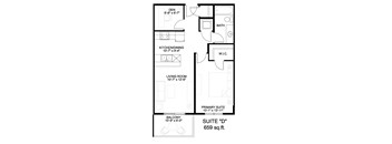 Layout D - 1B1B + Den