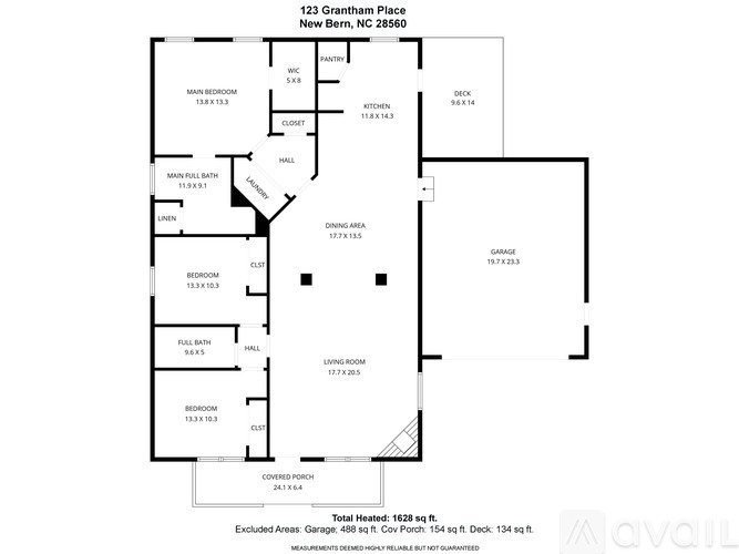 123 Grantham Place 3 Beds Single Family Home for Rent - Photo gallery 1