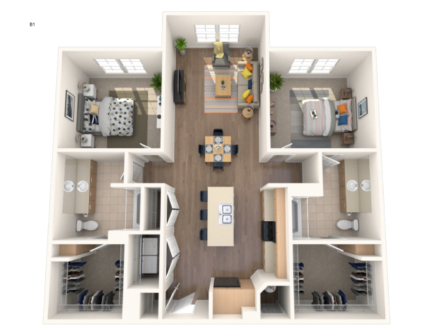 2 Bed, 2 Bath