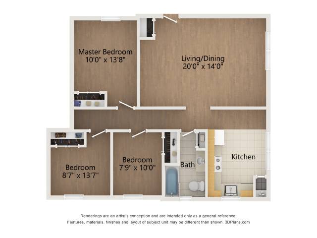 3 Bed 1 Bath