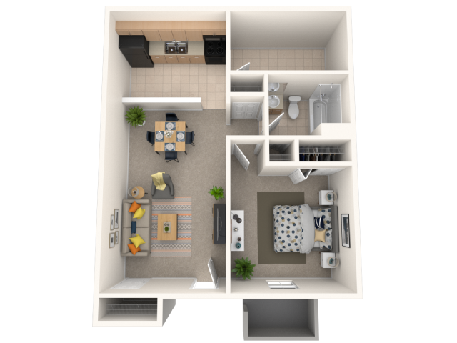 1 Bed 1 Bath