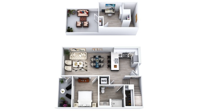 Flint Loft w/ Den