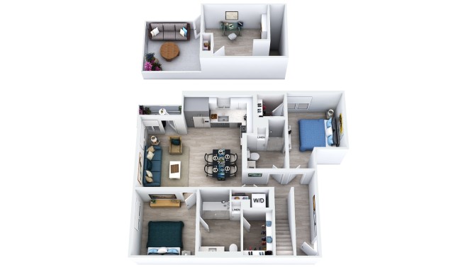 Clipperton Loft w/ Den