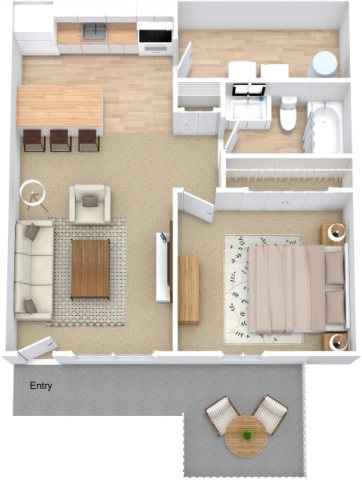 One Bedroom / One Bath