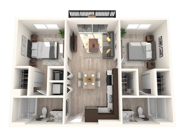 2 Bed, 2 Bath
