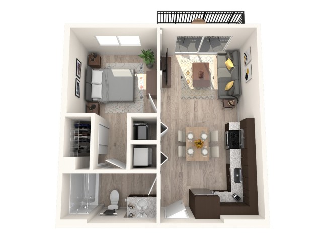 1 Bed, 1 Bath