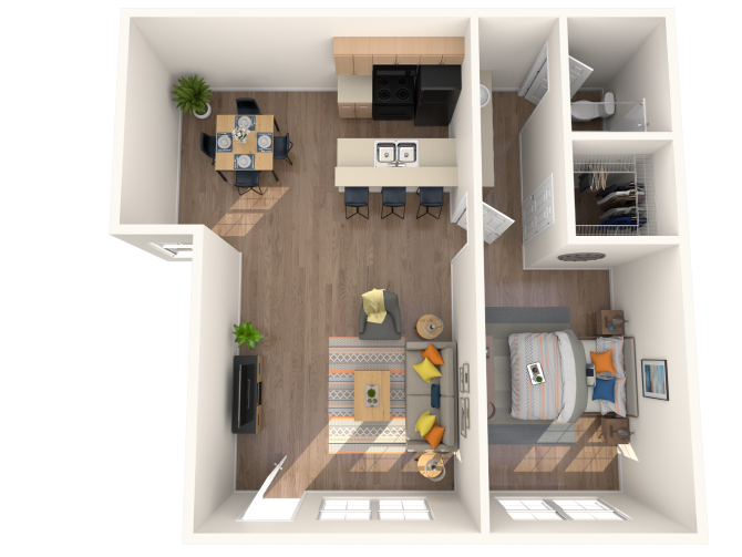 One Bedroom Renovated