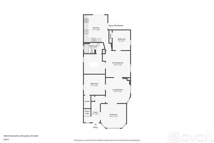 A floor plan of a house with a garage and a living room.