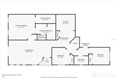 636 Canyon Stone Cir 3 Beds Apartment for Rent