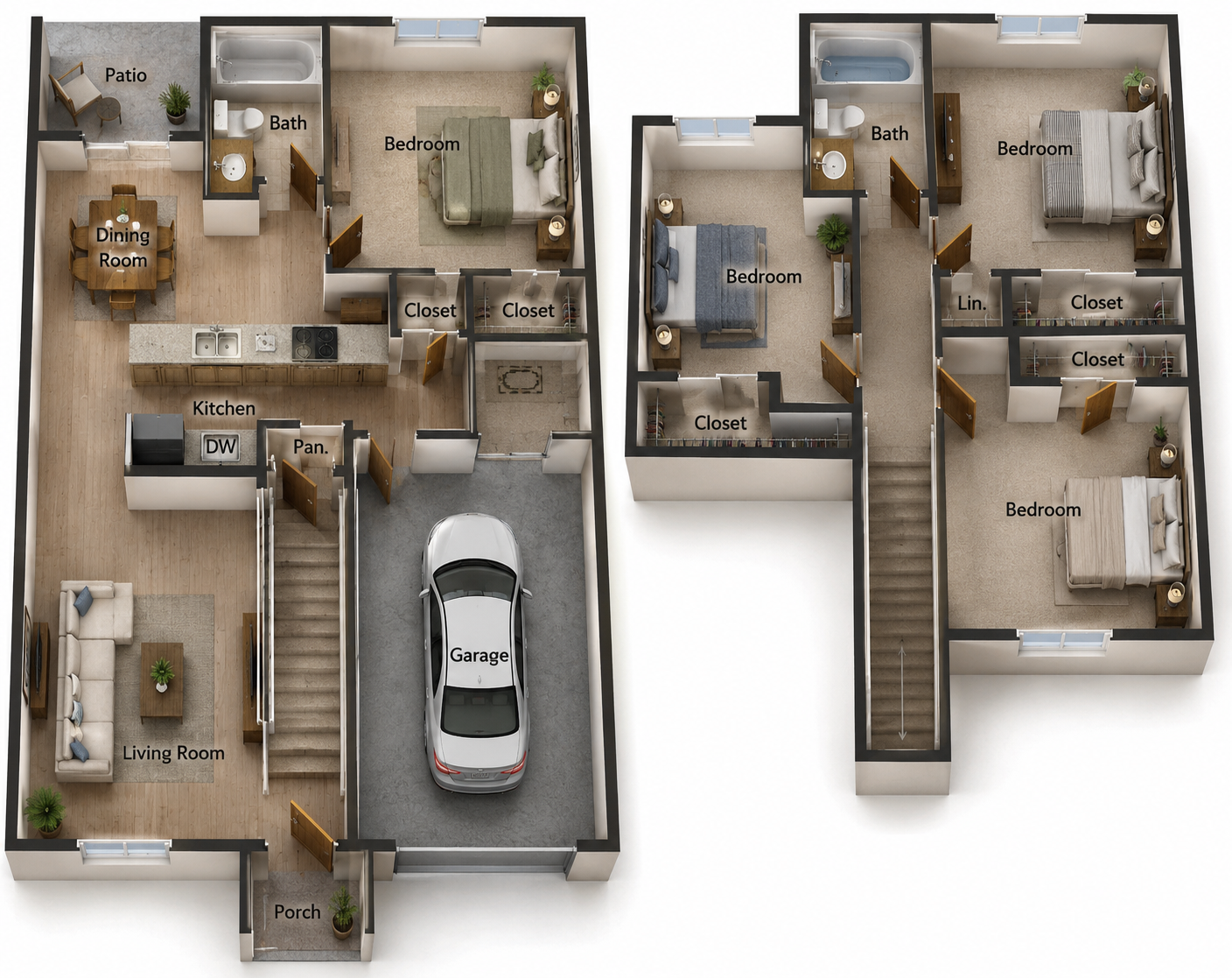 4 Bedroom 2 Bath