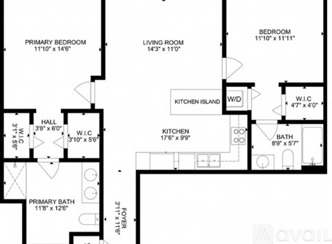 950 Brickell Bay Drive 2 Beds Apartment for Rent