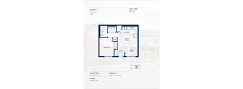 Unit Type C - 1 Bedroom, 1 Bathroom