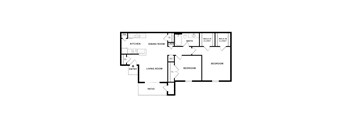 2 Bedrooms, 1 Bathroom