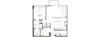 One Bedroom Den Penthouse