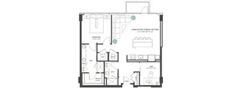 One Bedroom Den Penthouse