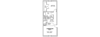 1 Bedroom, 1 Bathroom