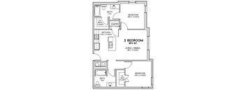 2 Bedrooms, 2 Bathrooms