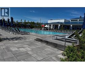 A pool area with a sign that says REALTOR.
