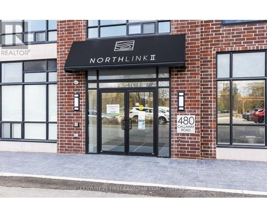 The front of a building with a sign that says "NORTHLINK II".
