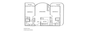 2 Bed, 2 Bath