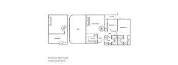 2 Bed, 1 Bath