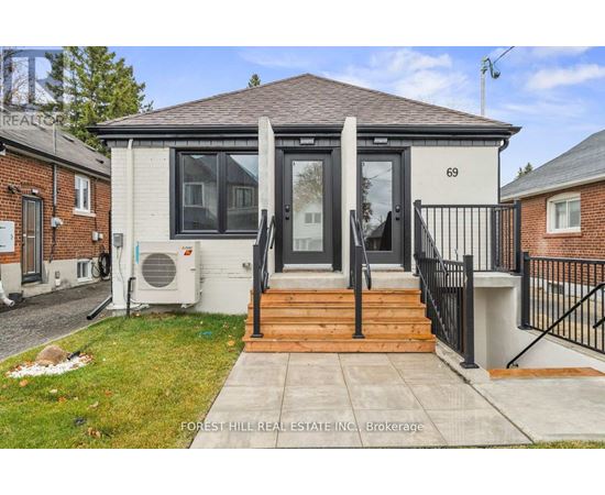 A house with the number 69 on the front door.