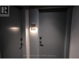 A door with a number 1410 on it.