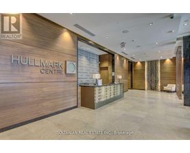 The lobby of the Hullmark Centre, a building managed by Soltanian Real Estate Inc.