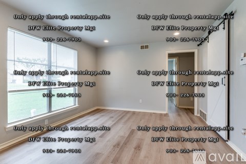 A room with a large window and wooden flooring is available for rent.