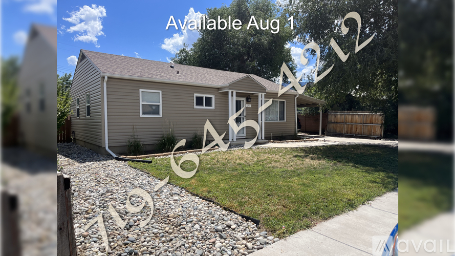 A house is available for rent starting August 1.