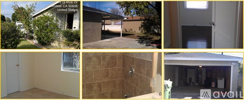 A collage of images showing various rooms and exteriors of a property.
