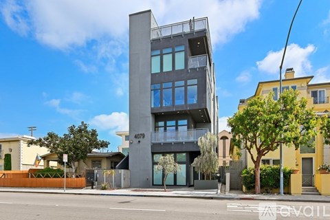 A modern building with the number 4079 on it.