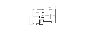 2 Bedrooms, 1 Bathroom