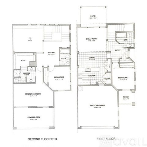 A floor plan shows a two-story house with labeled rooms such as "Great Room" and "Dining Room.".