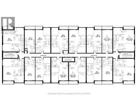 A floor plan for a building with multiple rooms and labeled with numbers and letters.