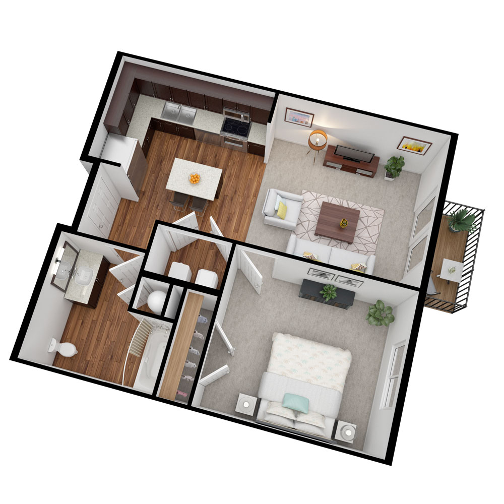 Oaks I One Bedroom