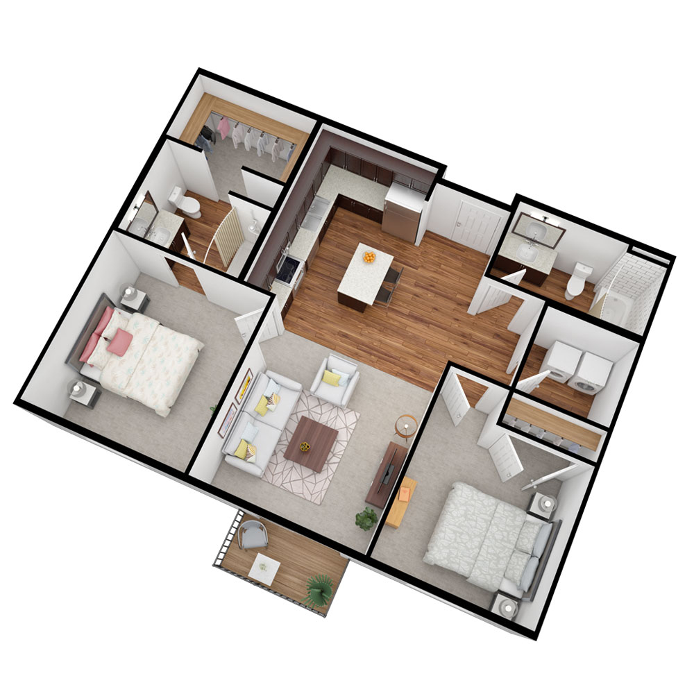 Oaks I Two Bedroom