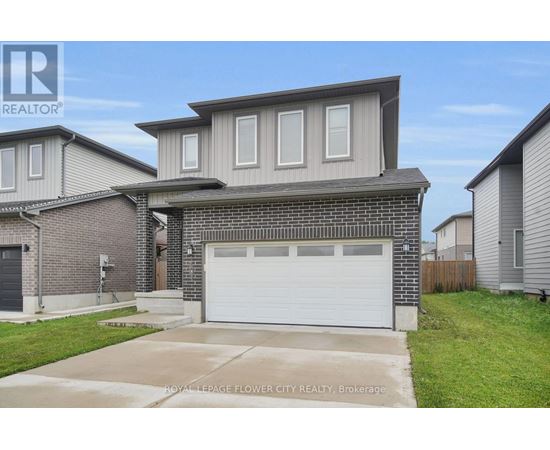 A two-story house with a garage is for sale in Brokerage.