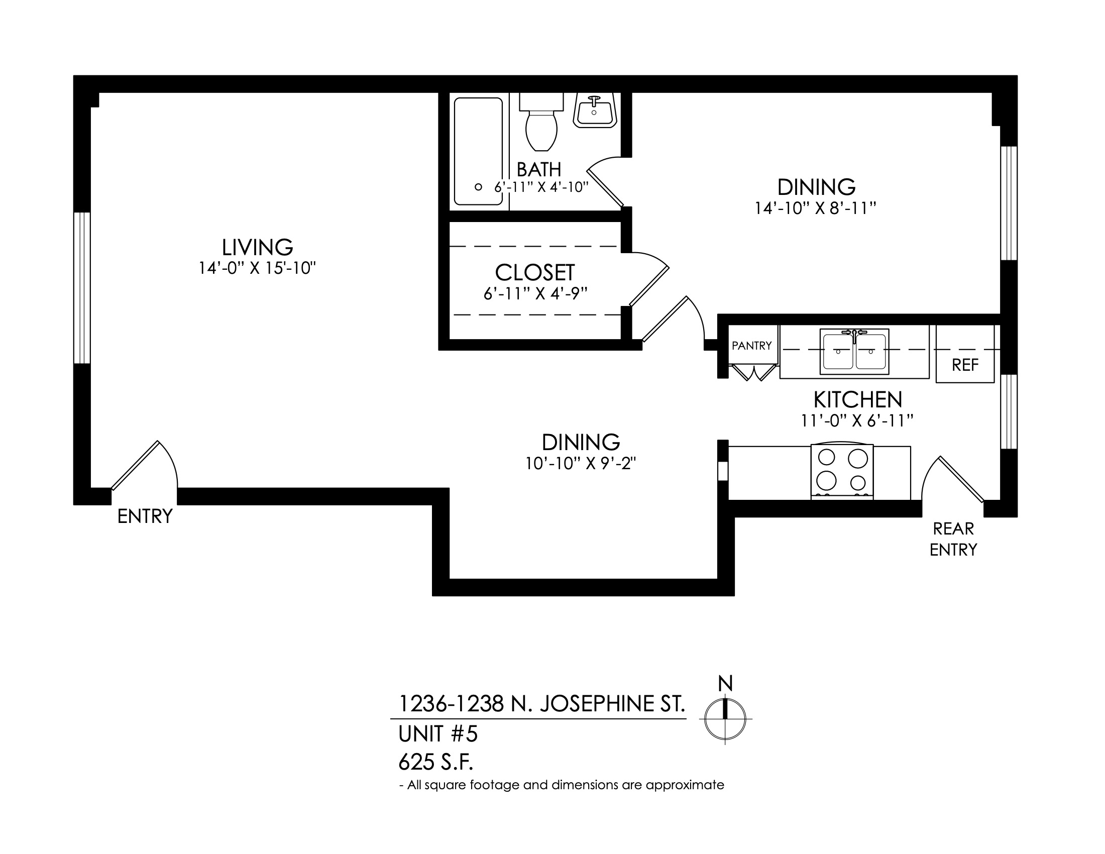 1 Bedroom 1Bath