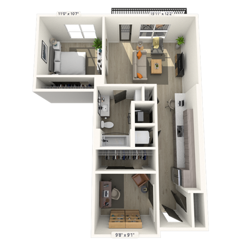 A12 1x1 832 SF-FP