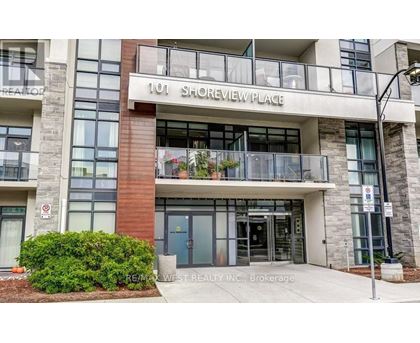The front of a building with the sign 101 Shoeview Place.