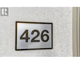 A sign with the number 426 on it.