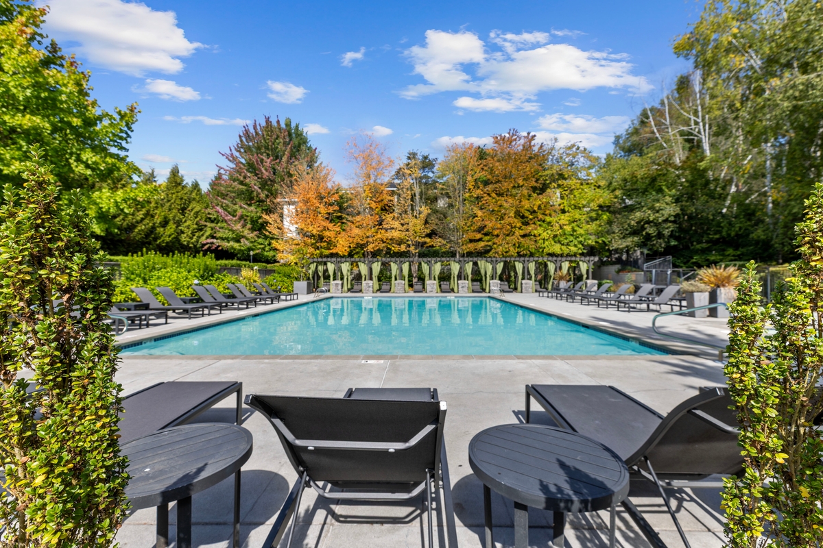 Resort-Style Pool with Pergola at Windsor North Creek, 20225 Bothell Everett Highway, Bothell, WA