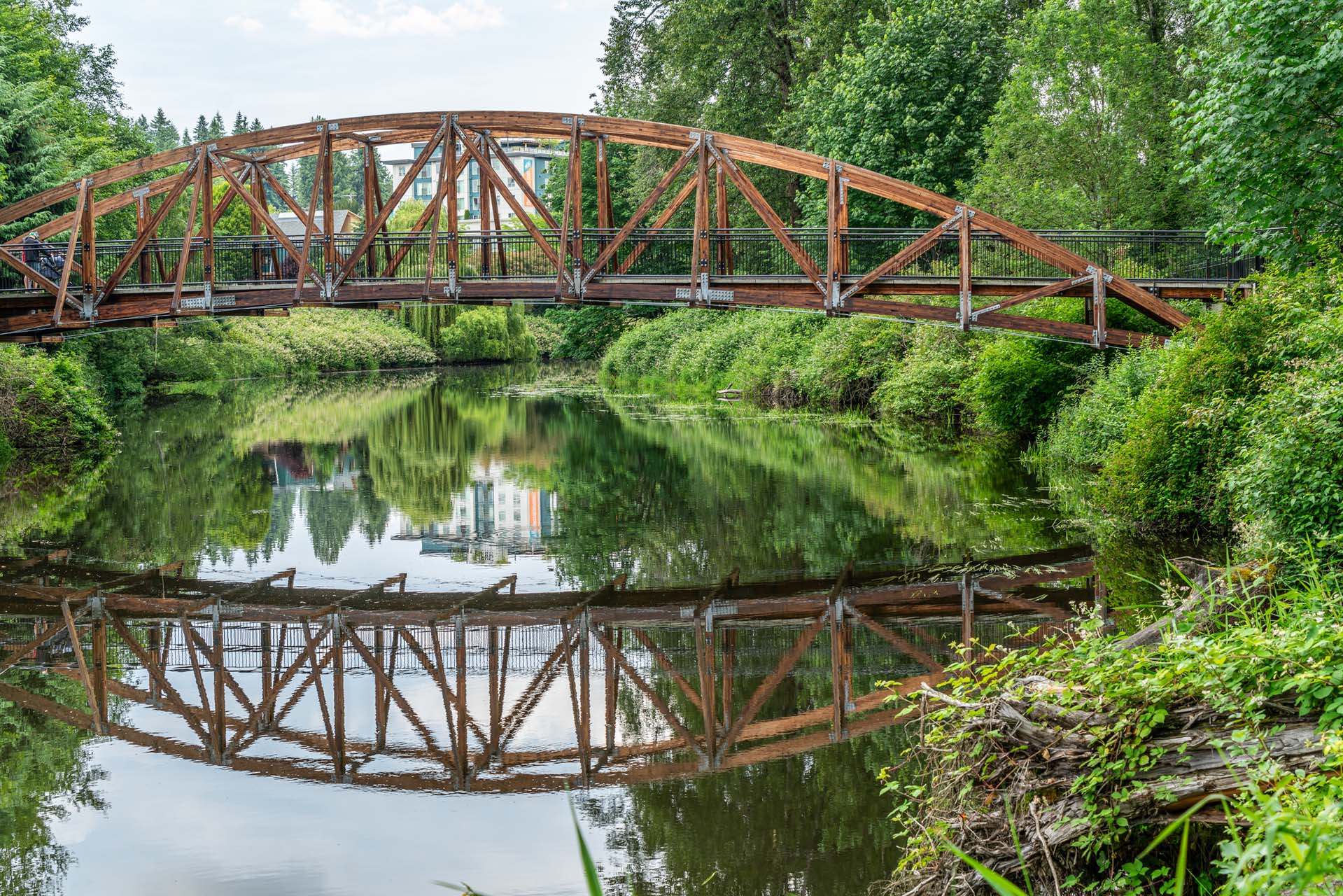 Scenic bridge in Bothell, Washington near Windsor North Creek, at 20225 Bothell Everett Highway, Bothell, WA
