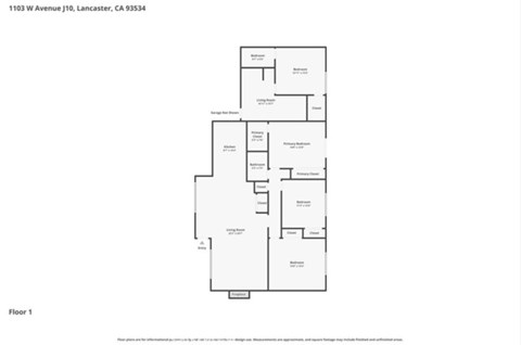 1103 W Avenue J10 3 Beds Apartment for Rent