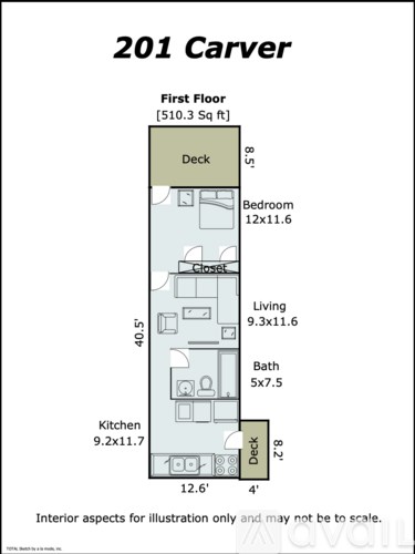 201 Carver St 1 Apartment for Rent